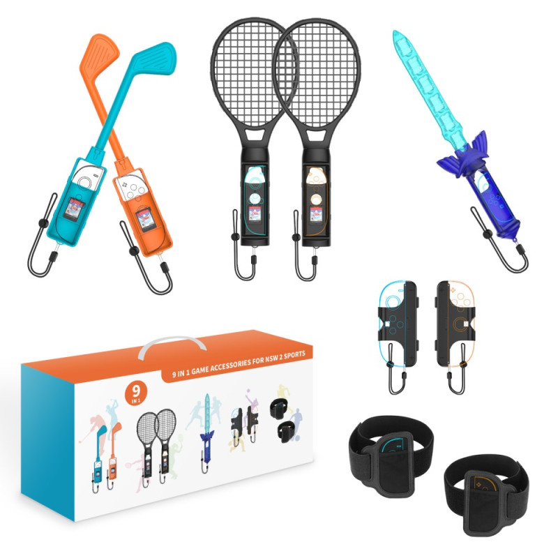 Kit de acessórios 9 em 1 para a Nintendo Switch 2