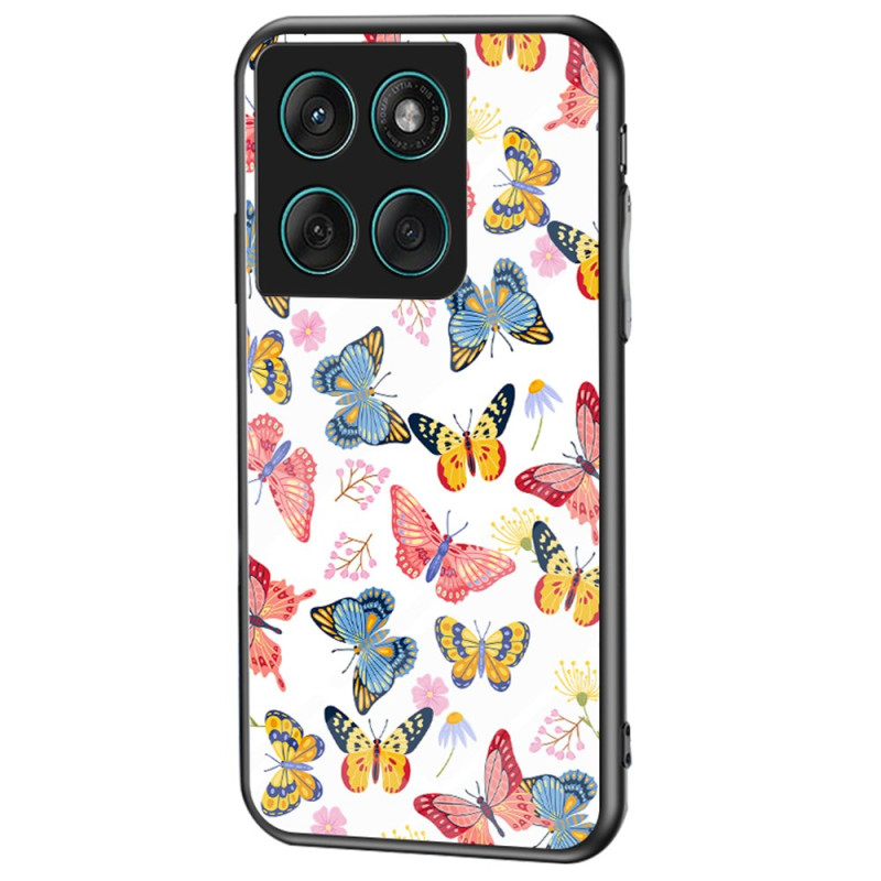Capa Motorola Edge 60 / 60 Fusion Borboletas de vidro temperado