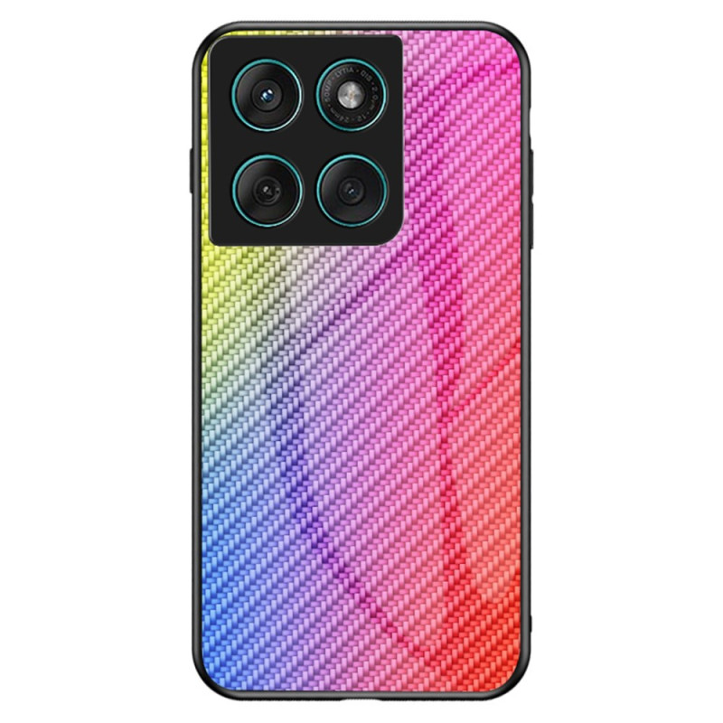 Capa Motorola Edge 60 / 60 Fusion Vidro temperado Fibra de carbono