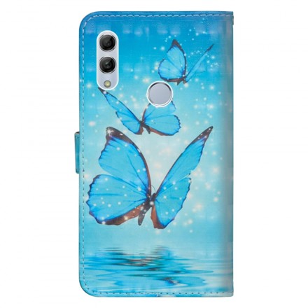 Capa Honor 10 Lite / Huawei P Smart 2019 Flying Blue Butterflies