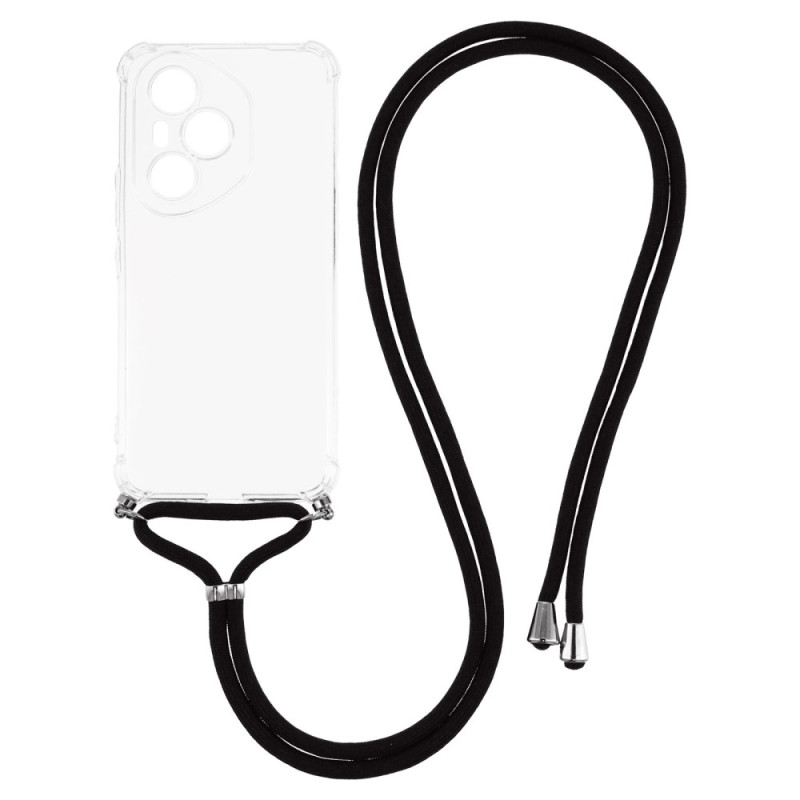 Capa com cordão transparente para Honor 400 Pro