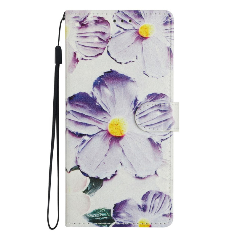 Capa floral violeta para Honor 400 Pro