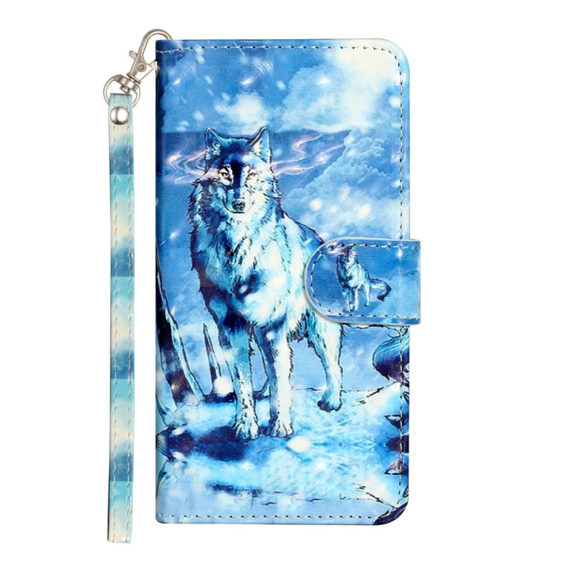 Honor 400 Lite Snow Wolf Strap Case