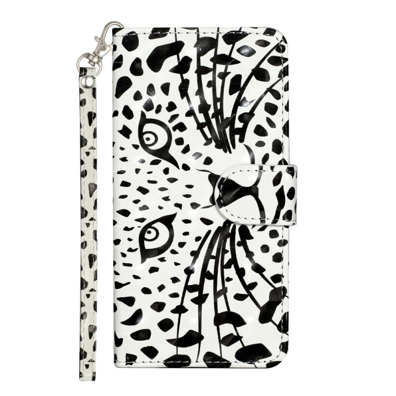 Honor 400 Lite Capa
com alça para cabeça de leopardo