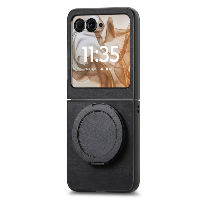 Capa Motorola Razr 60 / 50 Efeito camurça com suporte rotativo