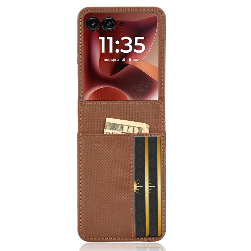 Capa Motorola Razr 60 Ultra Leather Effect Card Case