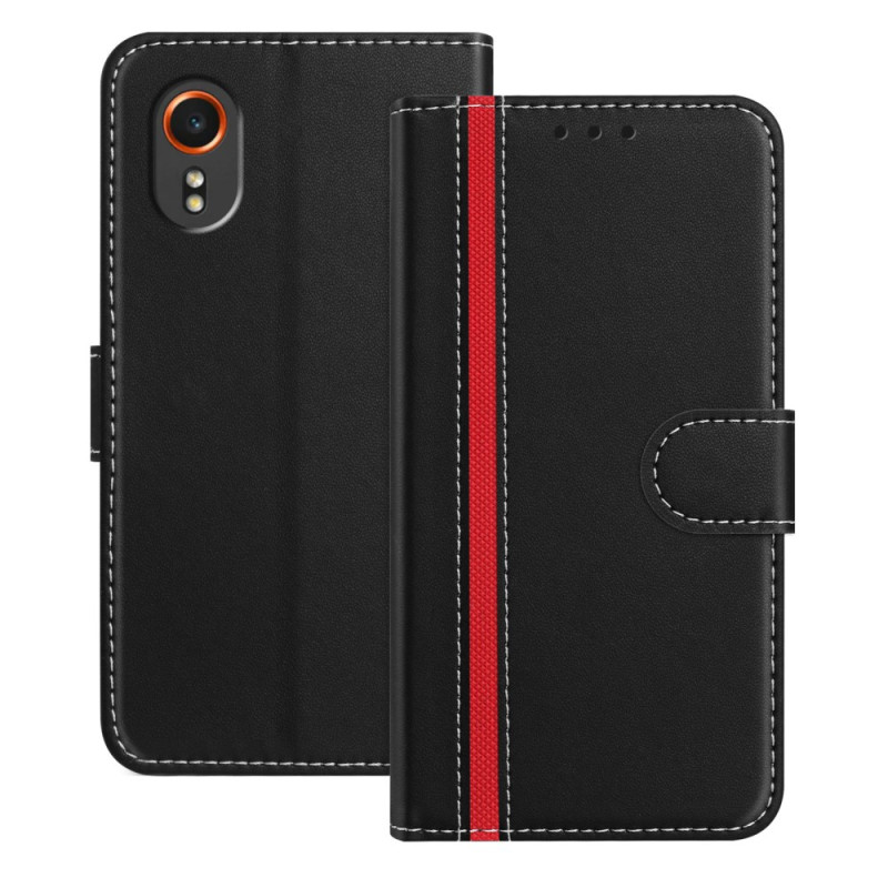 Design da capa do Samsung Galaxy Xcover 7 em dois tons