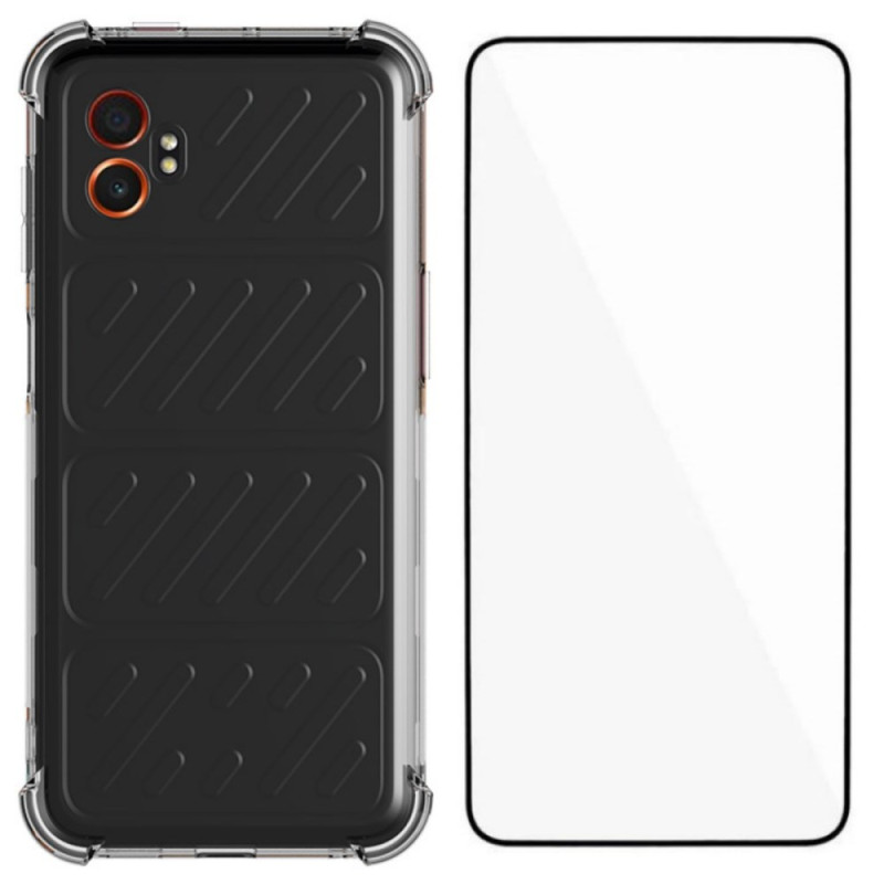 Capa reforçada transparente Samsung Galaxy XCover 7 Pro com protetor de ecrã