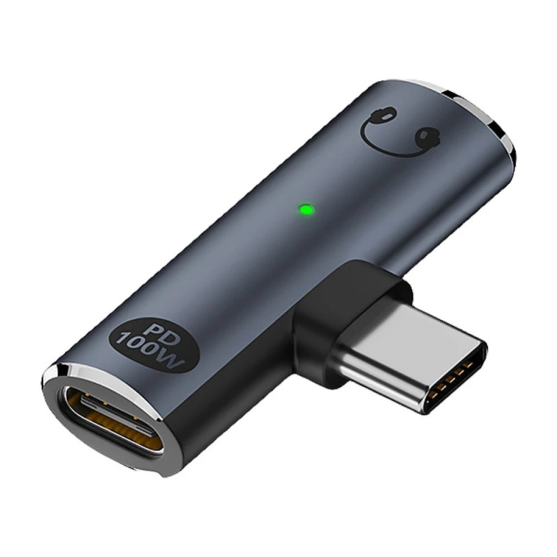 Adaptador de áudio de tipo C para 3,5 mm e carregamento PD de 100 W