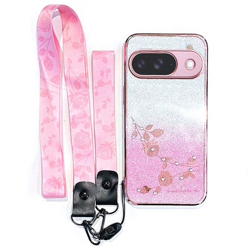 Capa para Google Pixel 10 / 10 Pro com cordão e strass KADEM