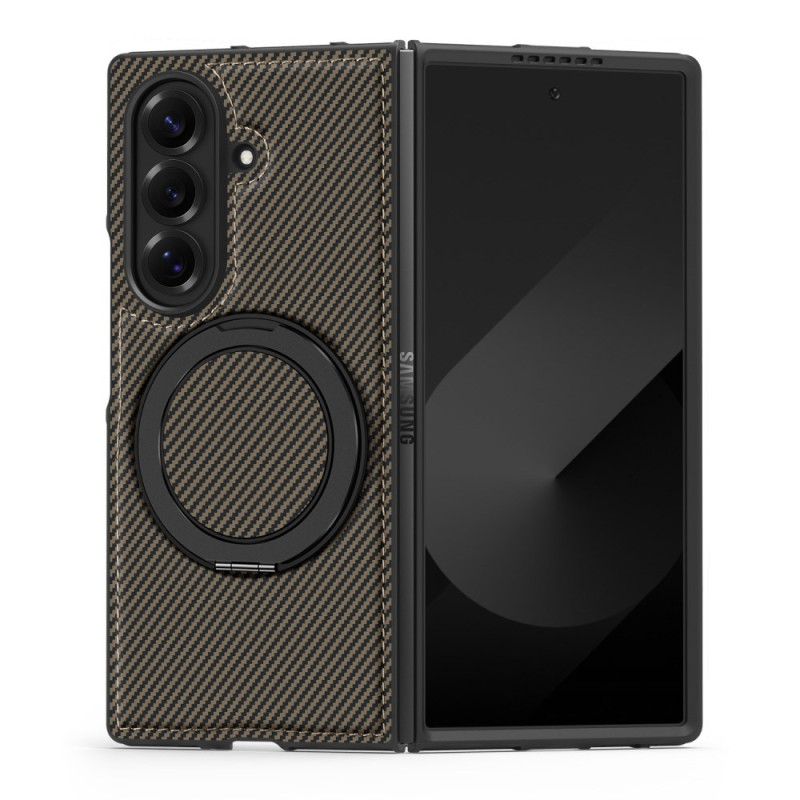 Capa magnética para Samsung Galaxy Z Fold 7 Texturizada em fibra de carbono