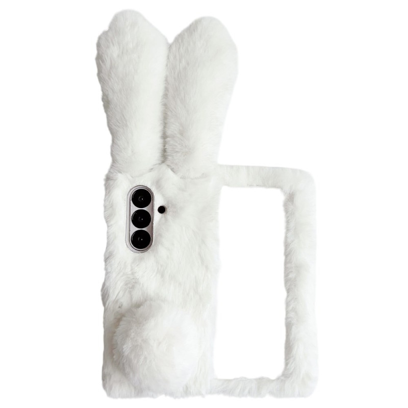 Capa de peluche para orelhas de coelho para Samsung Galaxy Z Fold 7