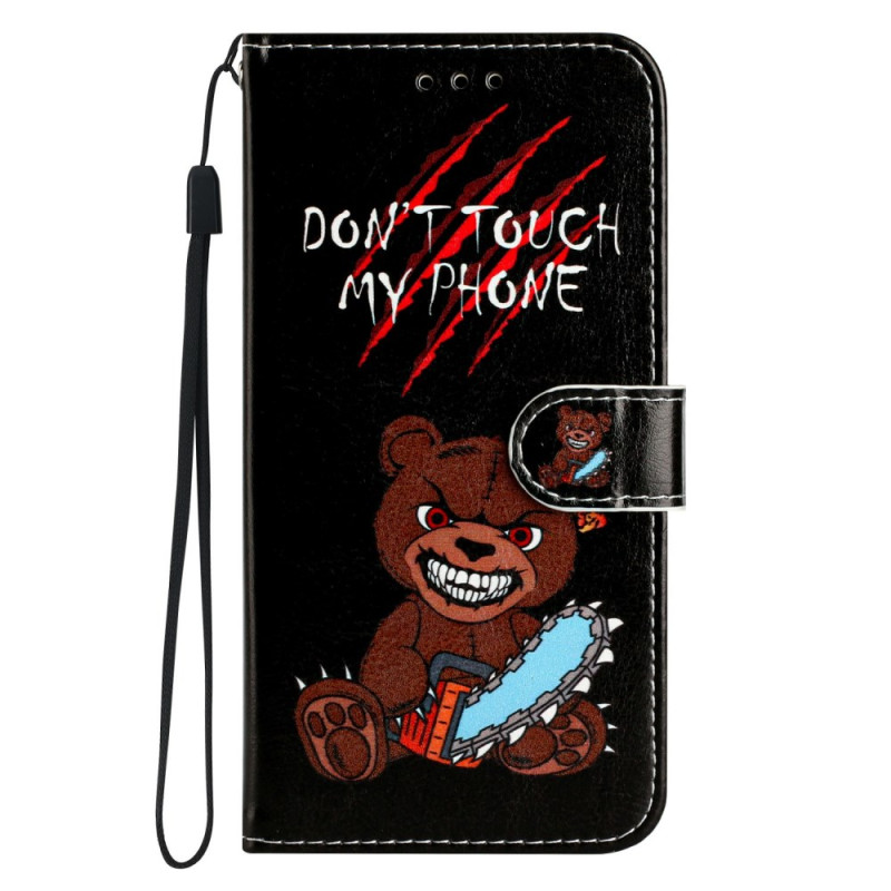 Motorola Edge 60 / 60 Fusion Capa de urso Não toque no meu telemóvel