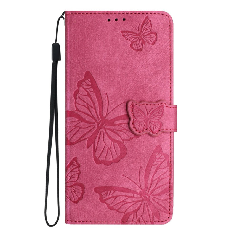 Capa
 borboleta com efeito de camurça para o Honor 400