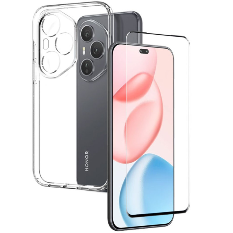 Capa transparente para Honor 400 Pro com proteção de ecrã