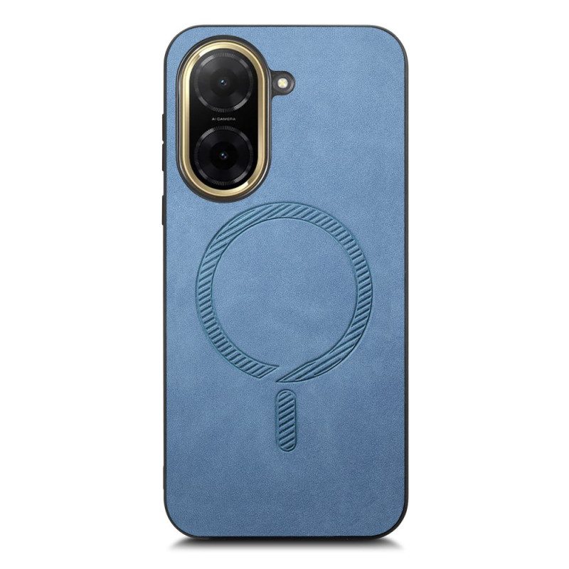 Capa compatível com MagSafe com efeito de couro para Poco C71