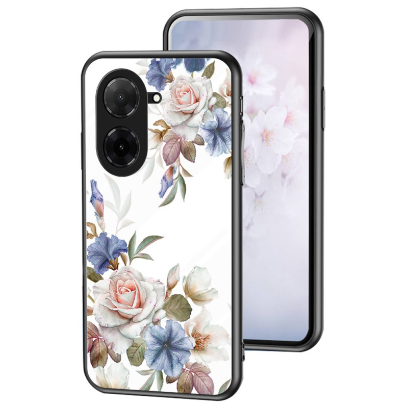 Capa Poco C71 Vidro temperado floral