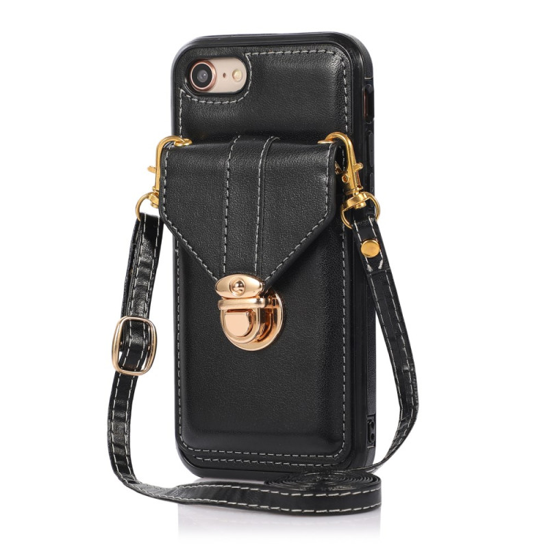 Capa para iPhone 16E Porta-cartões e alça de ombro