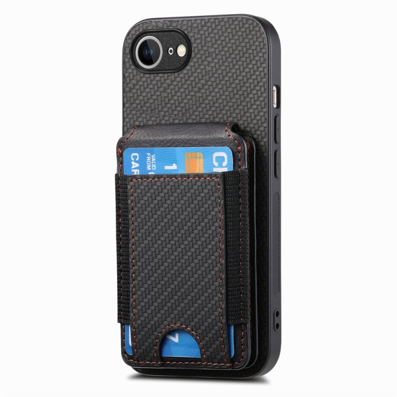 Capa para iPhone 16E com suporte para cartões e suporte multi-ângulo