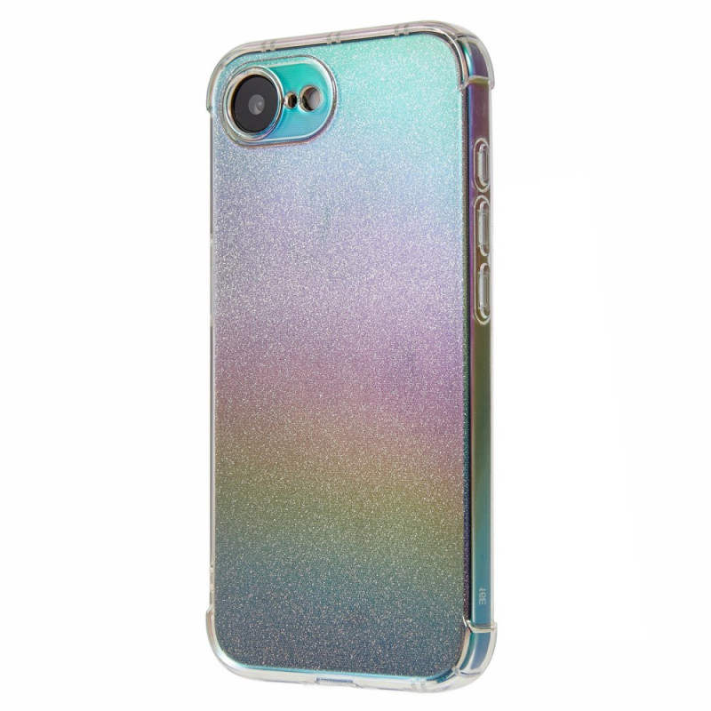 Capa transparente para iPhone 16E com papel brilhante