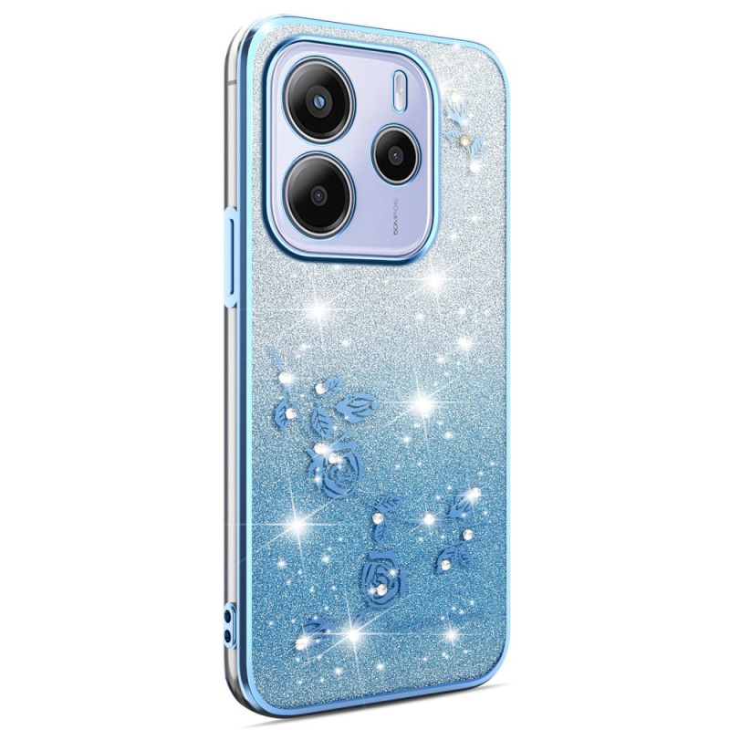 Capa para Xiaomi Redmi Note 14 4G Gradiente Flores Brilhante