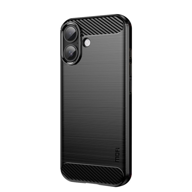 Capa para iPhone 17 em fibra de carbono escovada