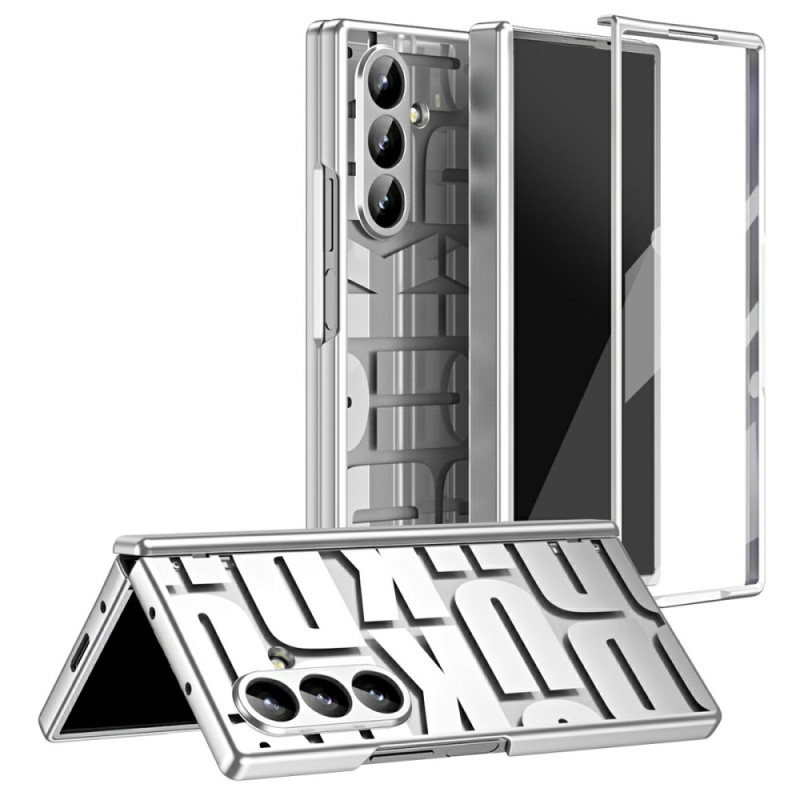Capa Samsung Galaxy Z Fold 7 Letter Design com proteção de ecrã em vidro temperado