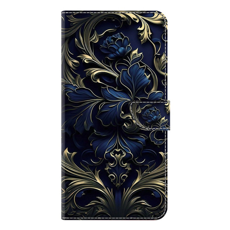 Capa com design
 de flores azul para o Honor 400