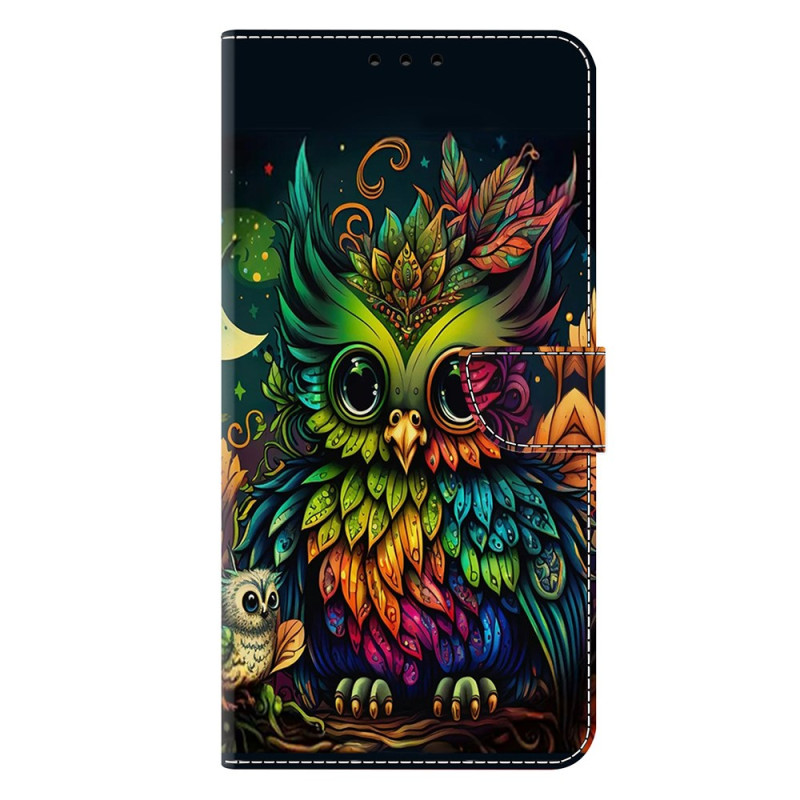 Capa de coruja colorida para o Honor 400
