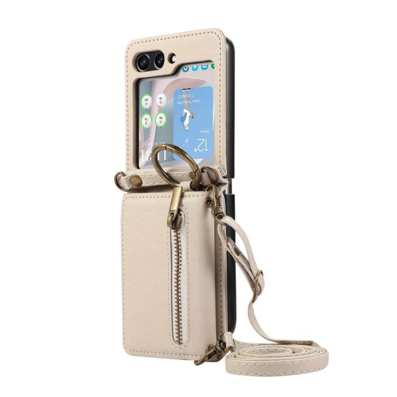 Capa para Samsung Galaxy Z Flip 7 Estojo
e alça de ombro