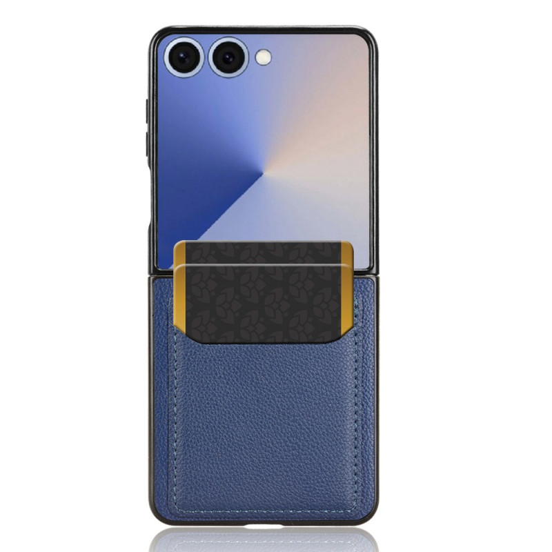 Samsung Galaxy Z Flip 7 Capa estilo couro Capa para cartão