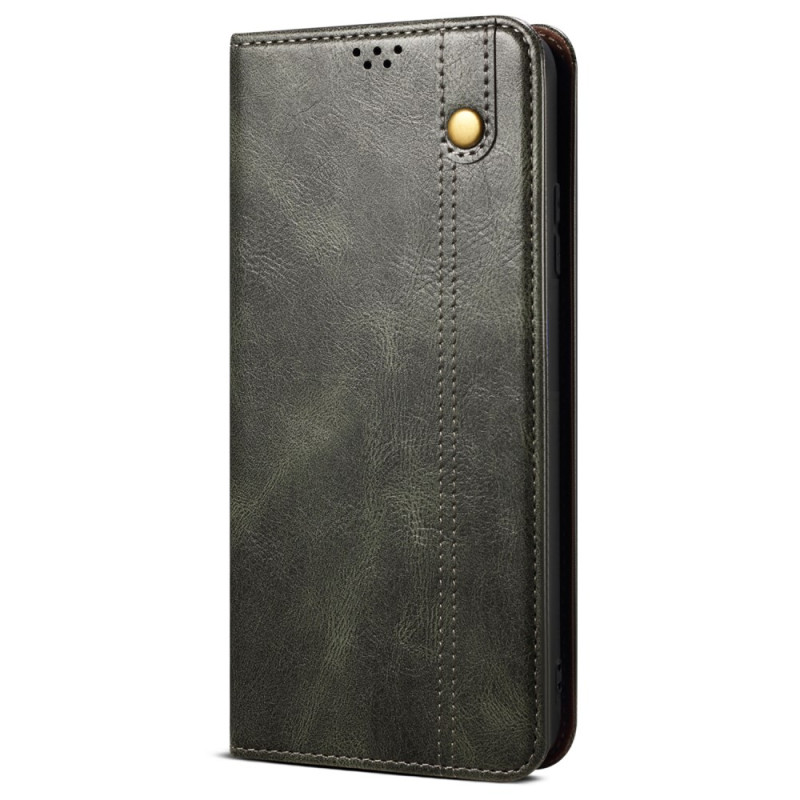 Capa Flip Cover Poco F7 Efeito Couro Ceroso