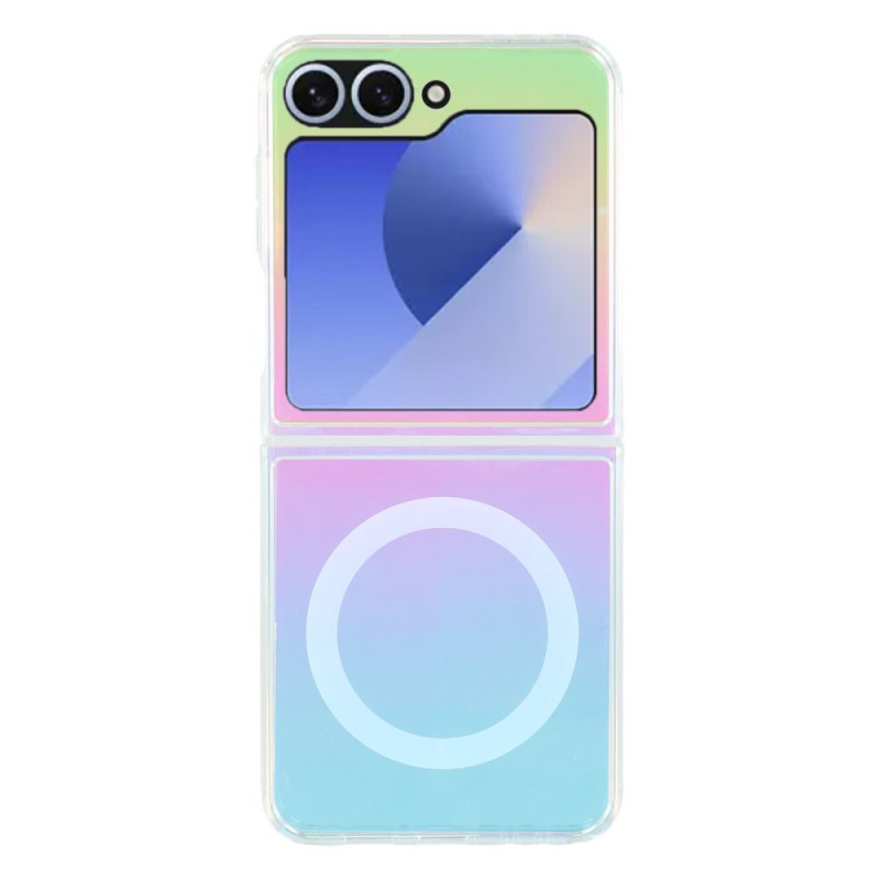 Capa compatível com MagSafe para Samsung Galaxy Z Flip 7 FE 5G / Z Flip 6 5G com acabamento em gradiente