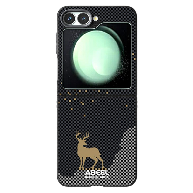 Capa para Samsung Galaxy Z Flip 7 FE 5G / Z Flip 6 5G Compatível com MagSafe Design de veado