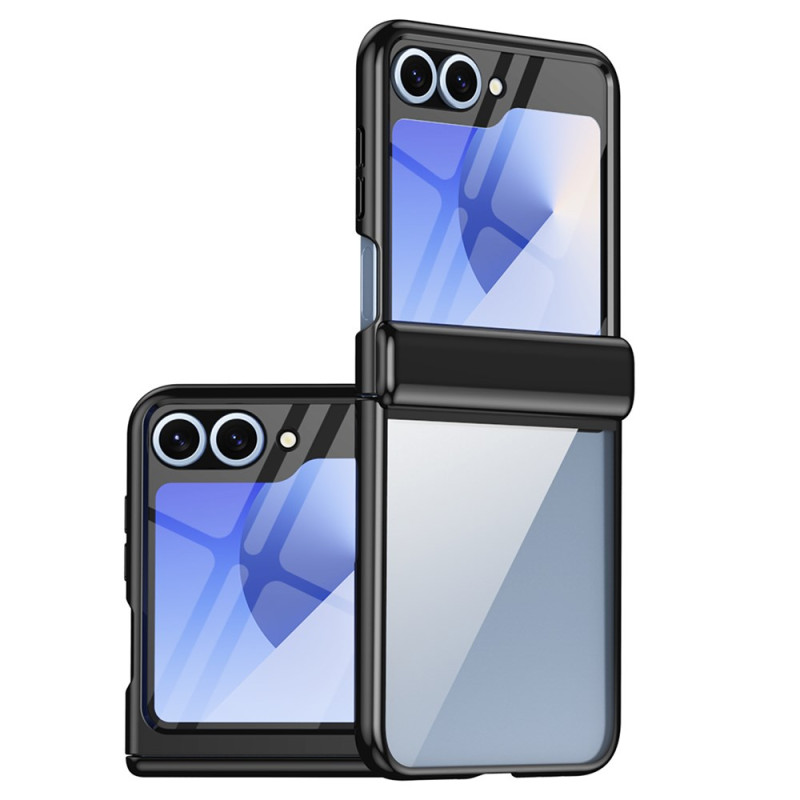 Capa com efeito metálico para Samsung Galaxy Z Flip 7 FE / Z Flip 6