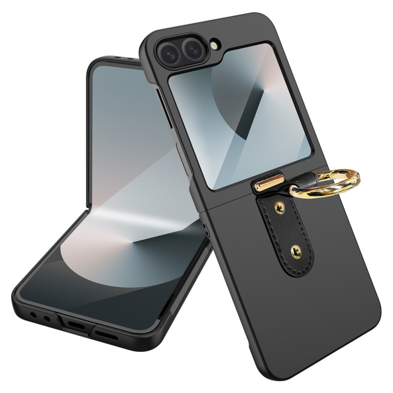 Capa Samsung Galaxy Z Flip 7 FE / Z Flip 6 Anel de suporte e película protetora