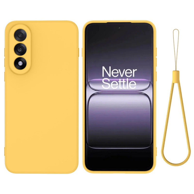 Capa com cordão de silicone líquido para OnePlus Nord 5