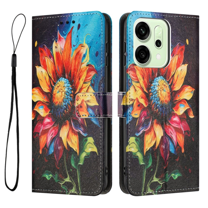 Capa Oppo Reno 14 5G / 14F 5G Padrão girassol