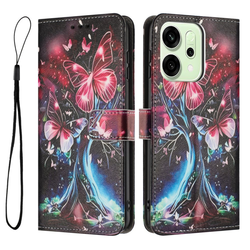 Capa Oppo Reno 14 5G / 14F 5G Impressão de borboleta