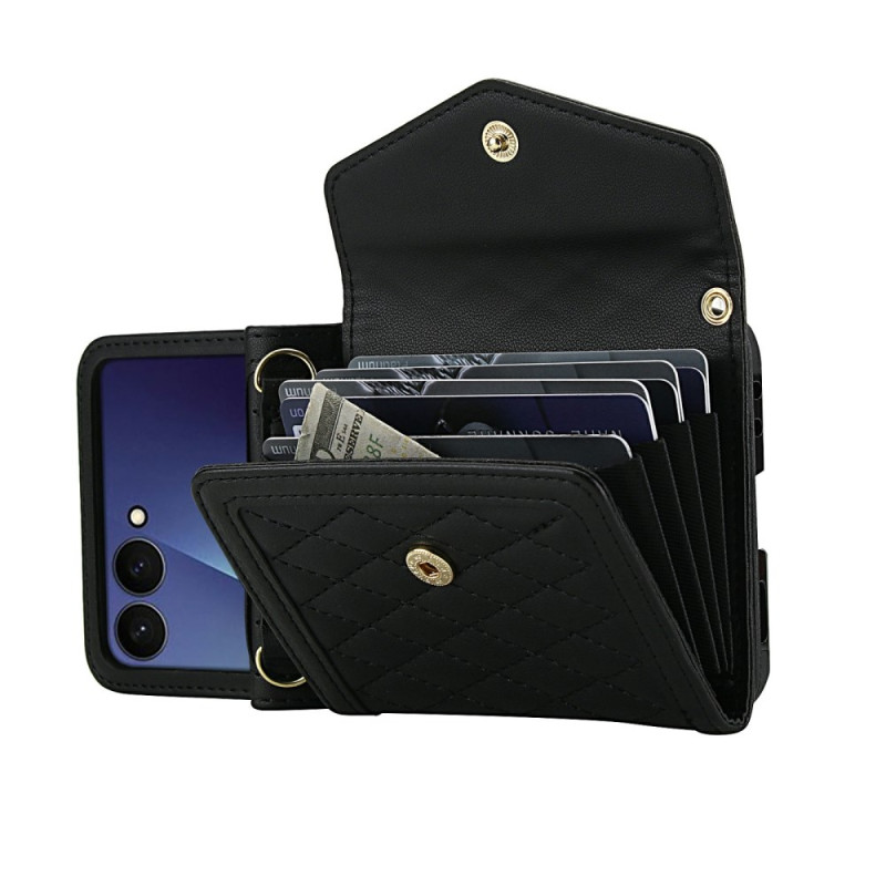 Capa Samsung Galaxy Z Flip 7 5G Porta-cartões acolchoada e Breandouliè