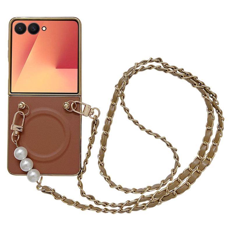 Capa
 Samsung Galaxy Z Flip 7 Alça de ombro magnética Charm