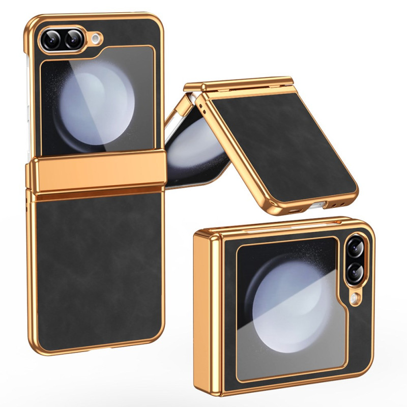 Capa em pele para Samsung Galaxy Z Flip 7 FE / Z Flip 6