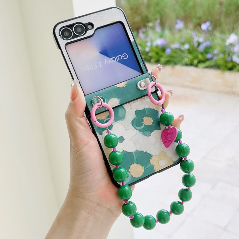 Capa Samsung Galaxy Z Flip 7 FE / Z Flip 6 Pearl Strap