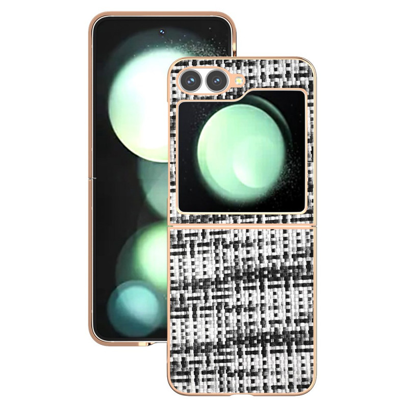 Capa para Samsung Galaxy Z Flip 7 FE / Z Flip 6 Couro sintético texturado