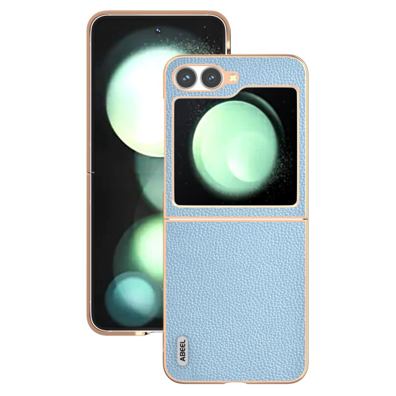 Capa de couro para Samsung Galaxy Z Flip 7 FE / Z Flip 6 ABEEL