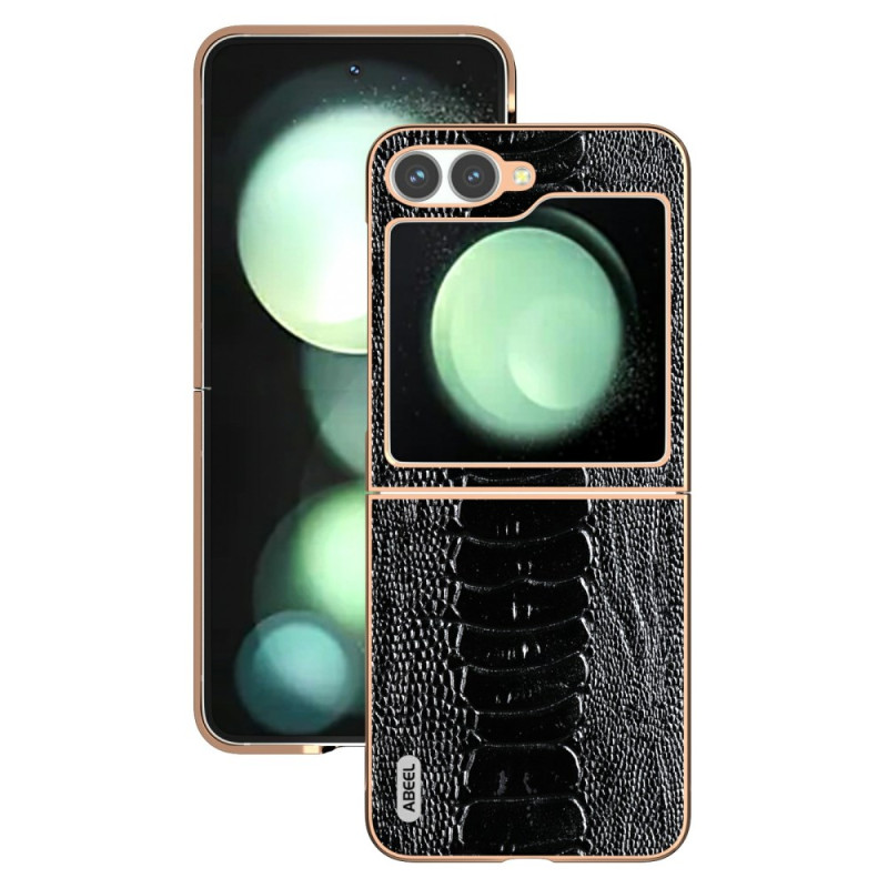 Capa estilo croco para Samsung Galaxy Z Flip 7 FE / Z Flip 6