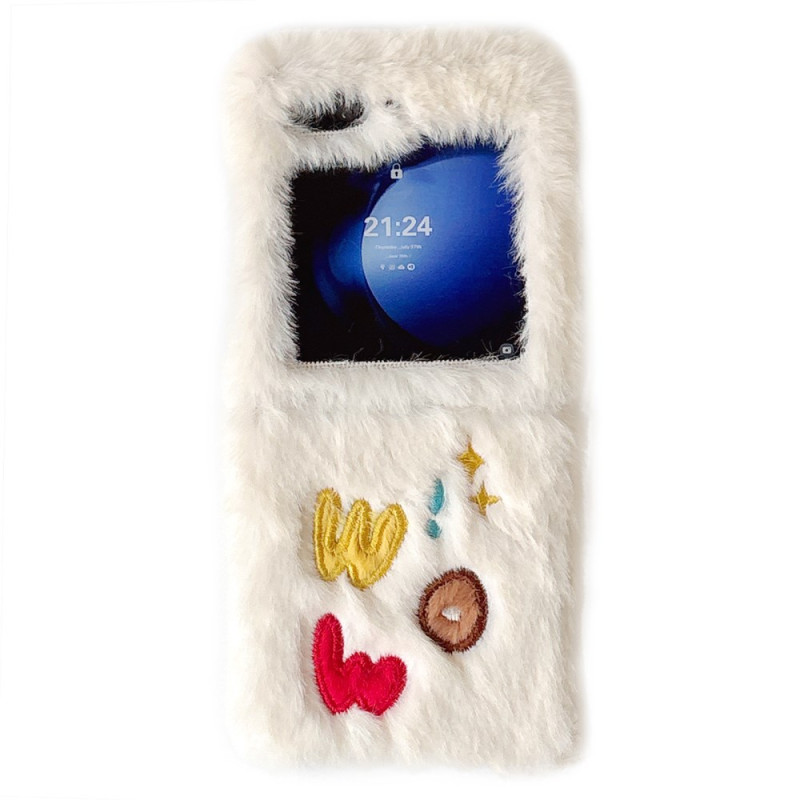 Capa de pelúcia para Samsung Galaxy Z Flip 7 FE / Z Flip 6 WOW
