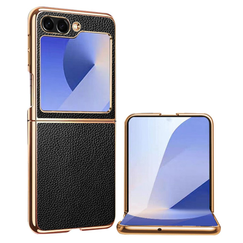 Capa de couro genuína para Samsung Galaxy Z Flip 7 FE / Z Flip 6