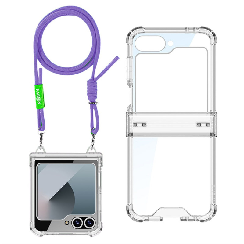 Samsung Galaxy Z Flip 7 FE / Z Flip 6 Capa String Transparente