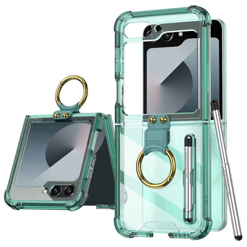 Capa Samsung Galaxy Z Flip 7 FE / Z Flip 6 Anel-suporte e Stylus